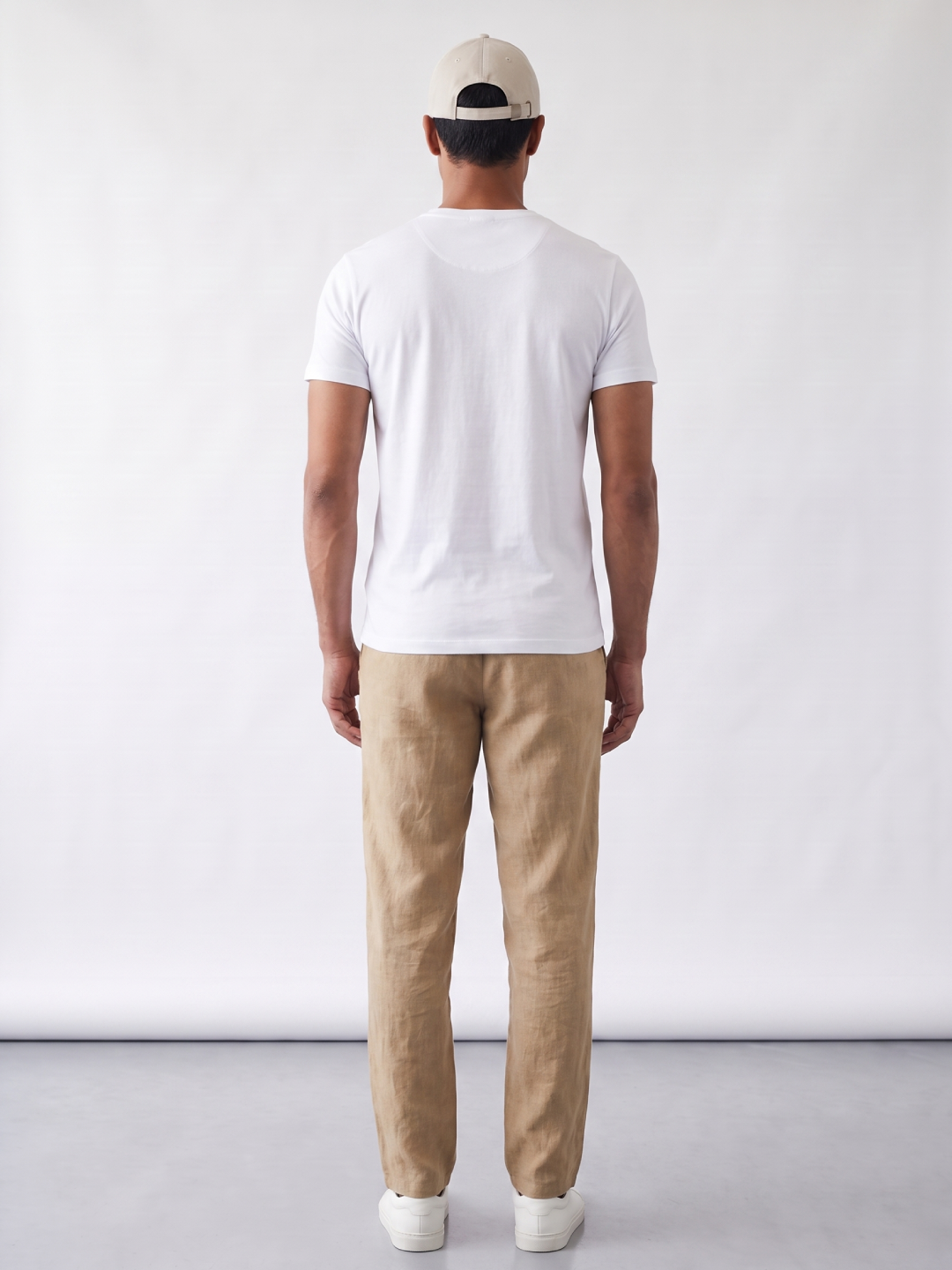 Men's White 100% Organic Cotton Regular Fit Tshirt