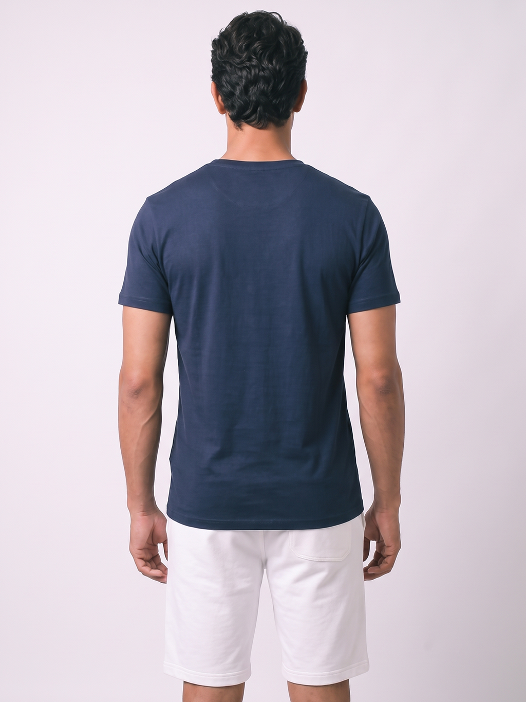 Men's 100% Organic Cotton Regular Fit Tshirt Navy