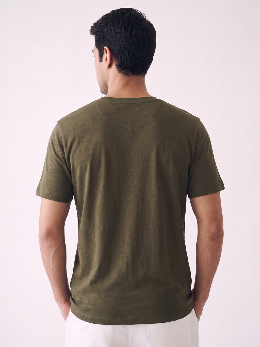 Men's 100% Cotton Relax Fit Tshirt Brown