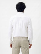 Men's White Oxford 100% Cotton Regular Fit Shirt