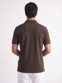 Men's 100% Cotton  Regular Fit Tshirt Brown