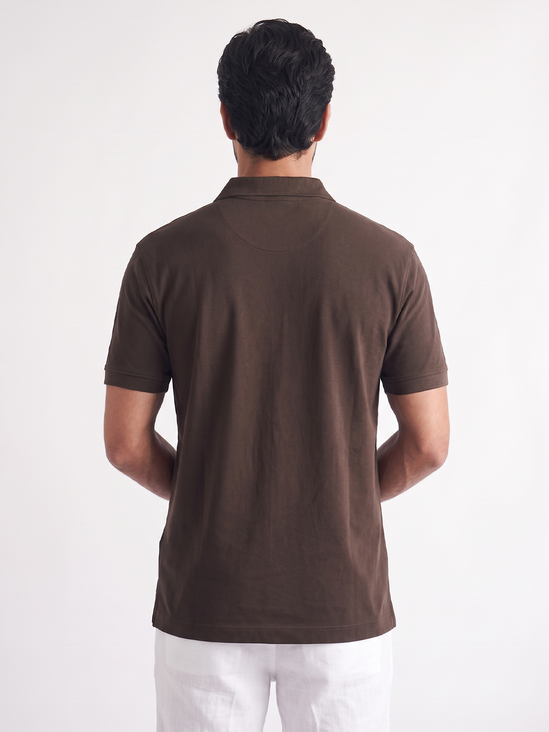 Men's 100% Cotton  Regular Fit Tshirt Brown