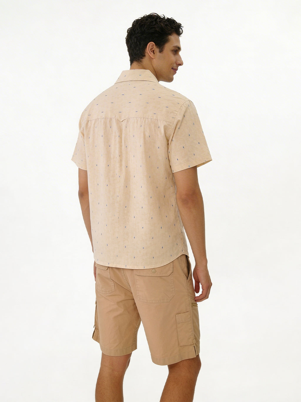 Men's Offwhite 100% Cotton Regular Fit Shirt