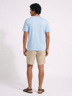 Men's Blue 100% Organic Cotton Regular Fit Tshirt