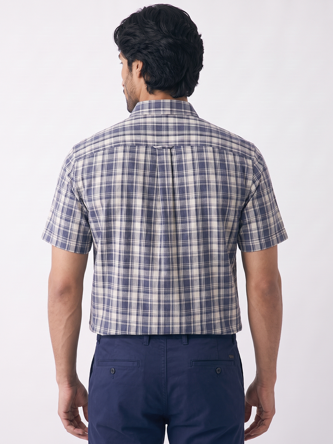 Men's 100% Cotton Regular Fit Shirt Navy