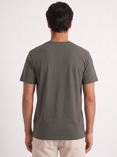 Men's 100% Organic Cotton Regular Fit Tshirt Charcoal