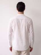 Men's White 100% Cotton Regular Fit Shirt