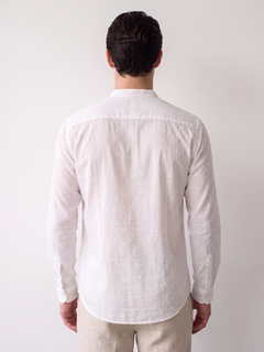Men's White 100% Cotton Regular Fit Shirt
