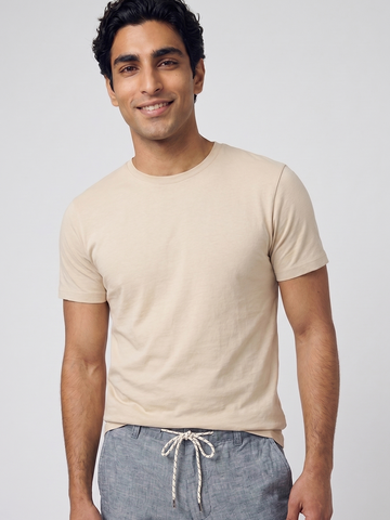 Men's Natural Cotton Bamboo Elastane Regular Fit Tshirt