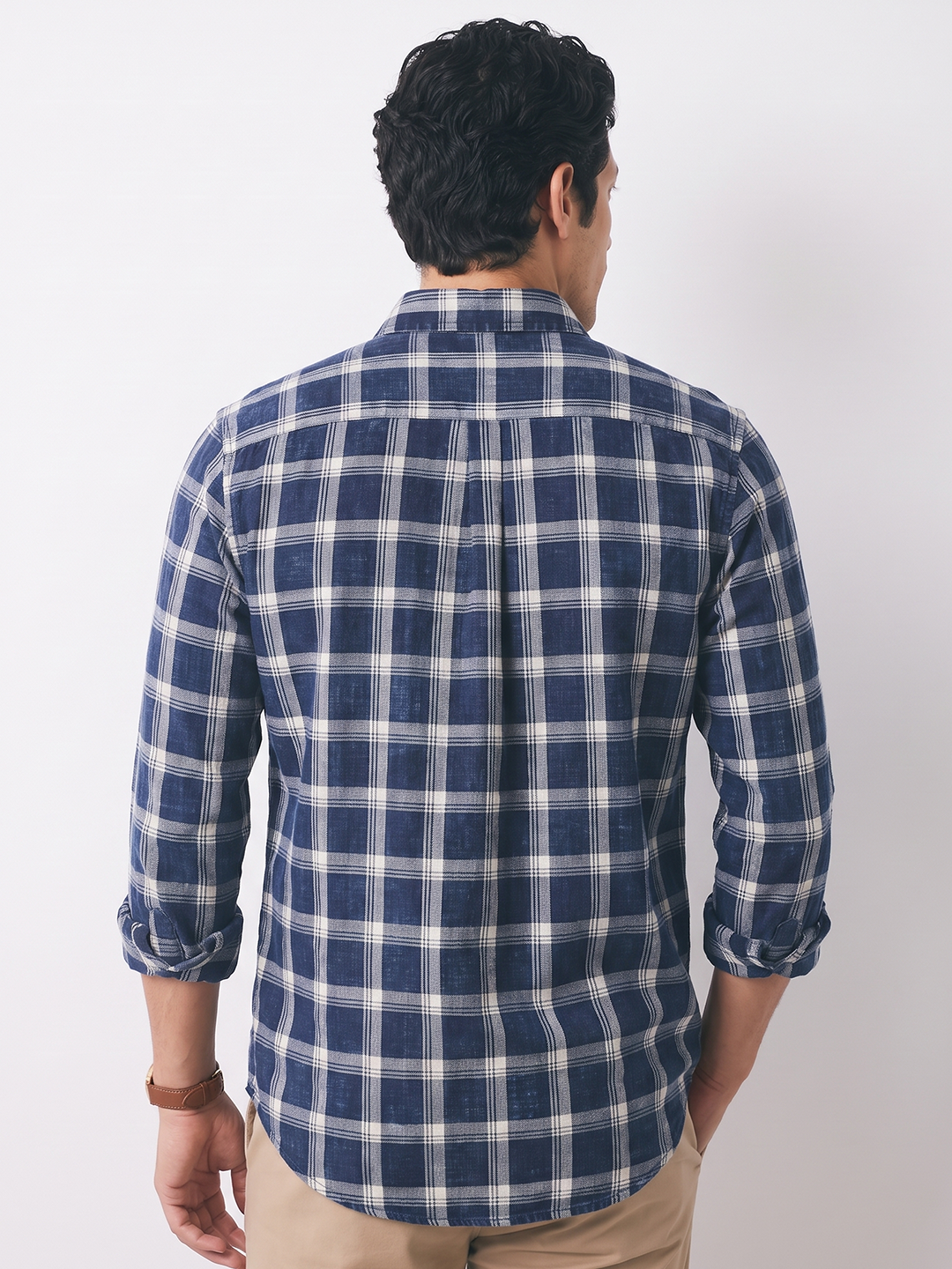 Men's 100% Cotton Regular Fit Shirt Navy