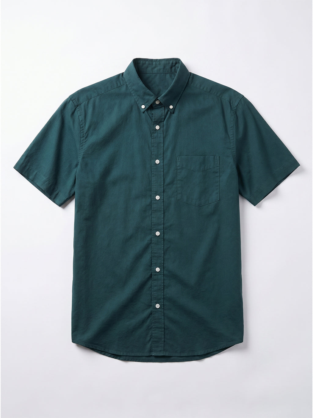 Men's Green 100% Cotton Regular Fit Shirt