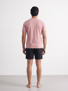 Men's Pink 100% Organic Cotton Regular Fit Tshirt