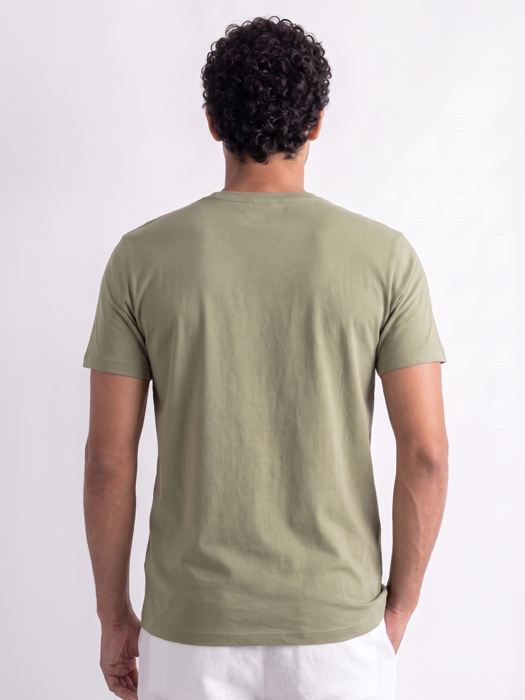 Men's 100% Organic Cotton Regular Fit Tshirt Olive