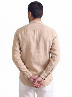 Men's Tencel Linen Regular Fit Shirt Natural