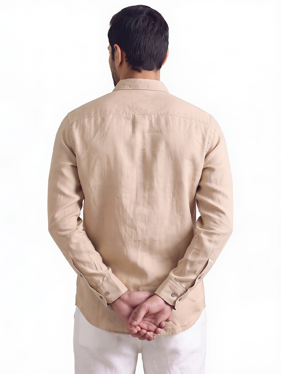 Men's Tencel Linen Regular Fit Shirt Natural