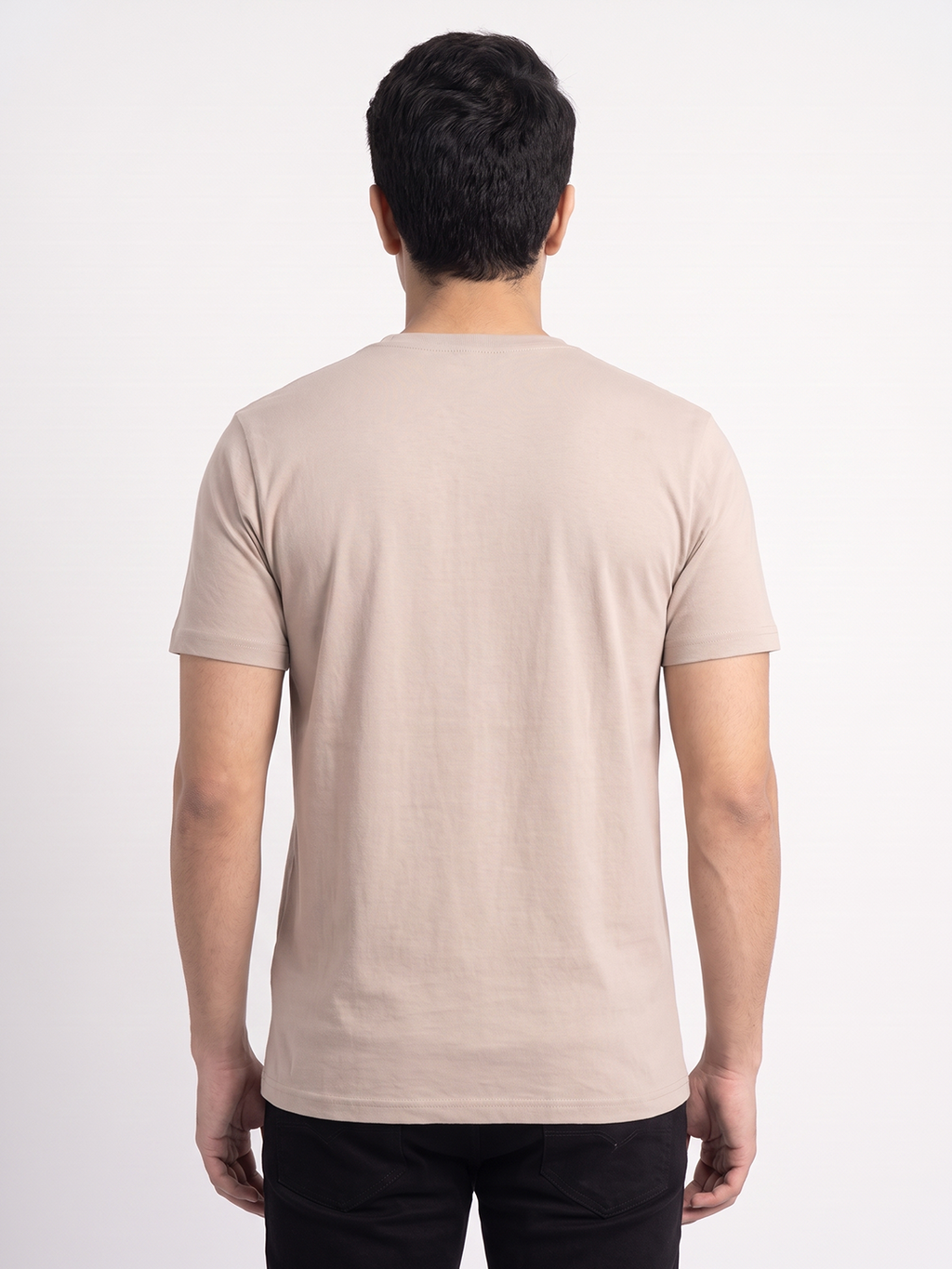 Men's 100% Organic Cotton Regular Fit Tshirt Sand