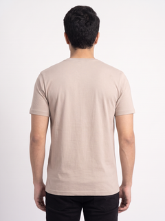 Men's 100% Organic Cotton Regular Fit Tshirt Sand