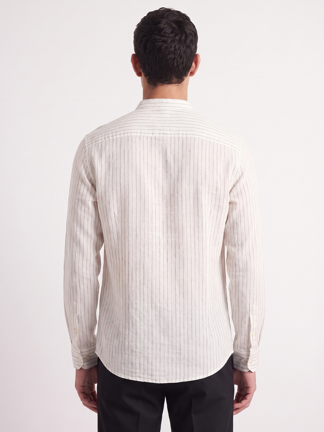 Men's 100% Cotton  Regular Fit Kurta Shirt White