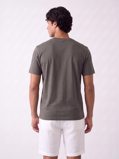 Men's 100% Organic Cotton Regular Fit Tshirt Charcoal