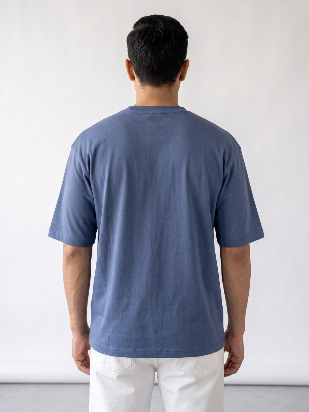 Men's 100% Cotton Relax Fit Tshirt Blue