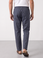 Men's Cotton Lycra Regular Fit Pocket Pants Navy