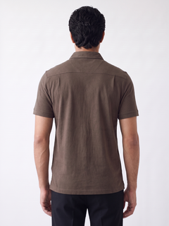 Men's 100% Cotton  Regular Fit Tshirt Brown