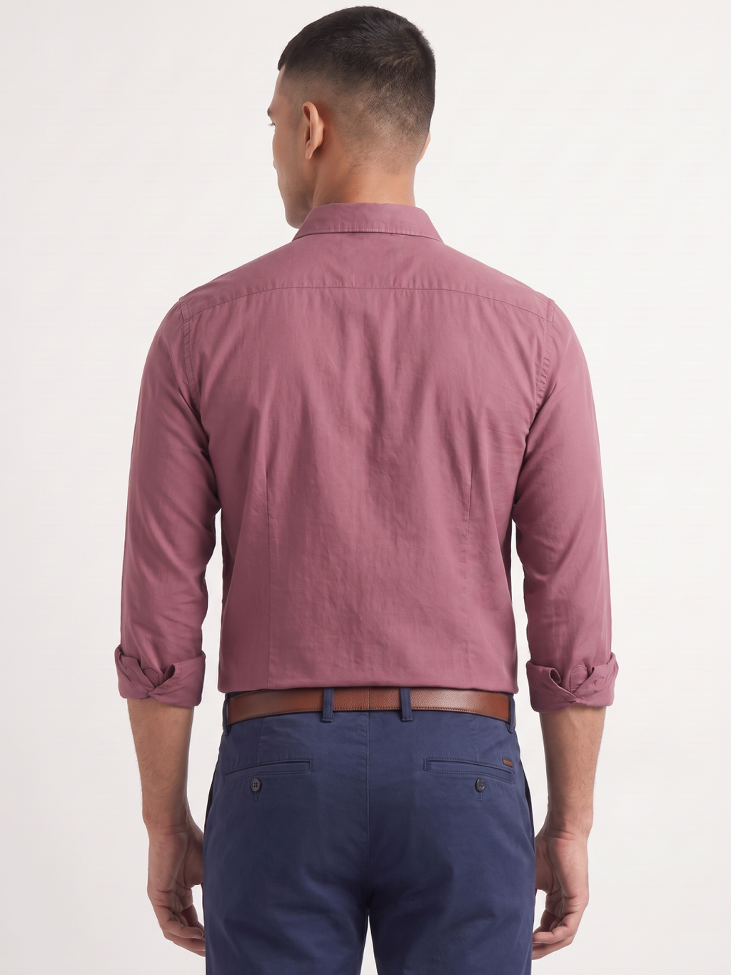 Men's 100% Cotton Regular Fit Shirt Wine