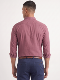 Men's 100% Cotton Regular Fit Shirt Wine