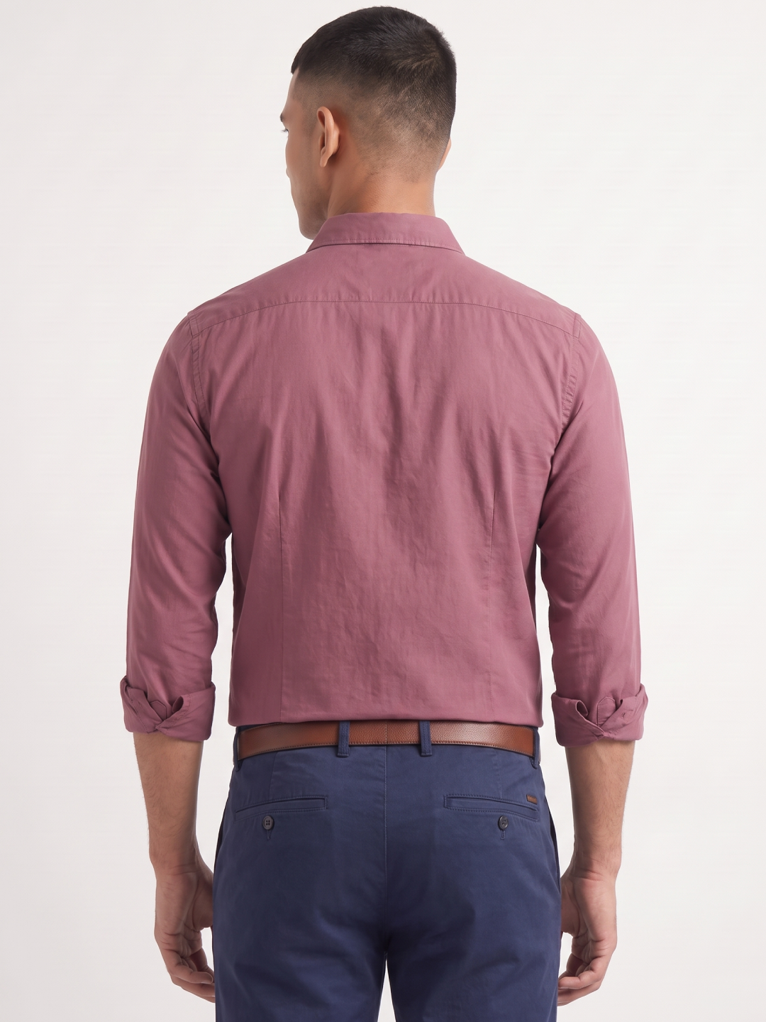 Men's 100% Cotton Regular Fit Shirt Wine