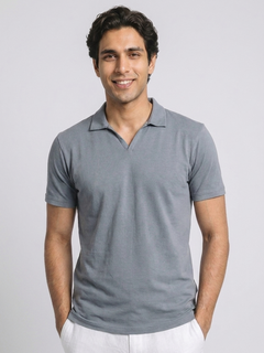 Men's Blue 100% Organic Cotton Regular Fit Tshirt