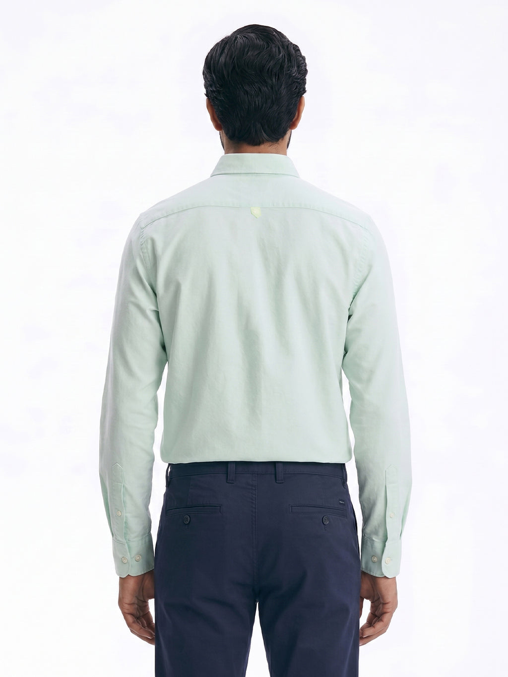 Men's Mint 100% Cotton Regular Fit Shirt