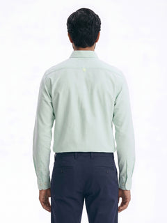 Men's Mint 100% Cotton Regular Fit Shirt