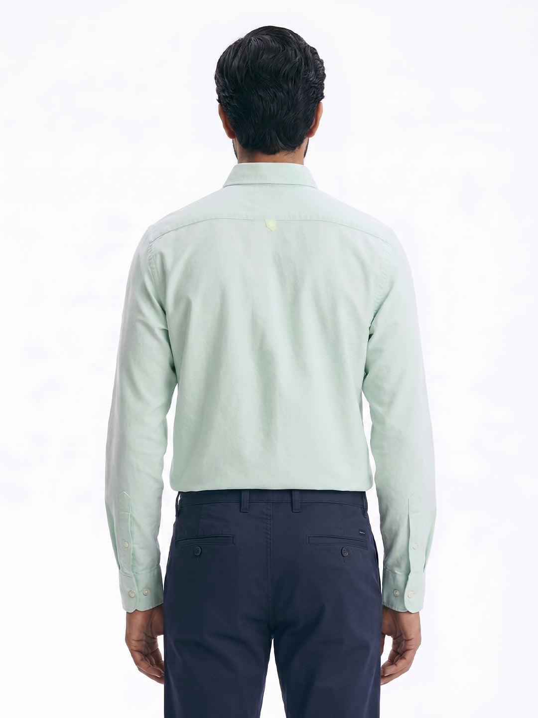 Men's Mint 100% Cotton Regular Fit Shirt
