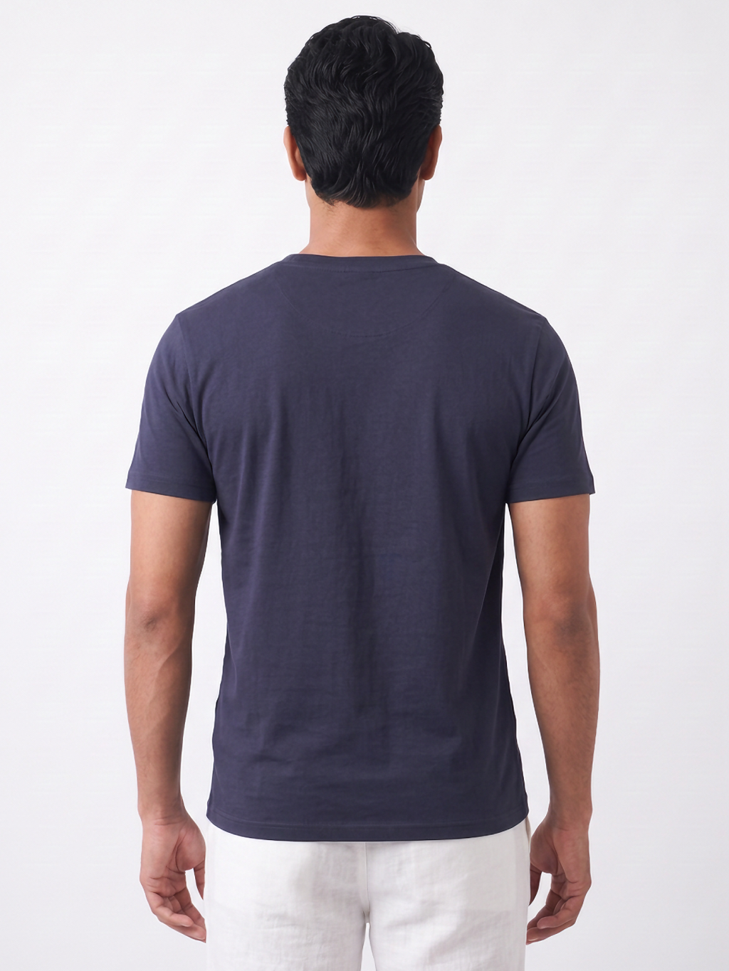 Men's 100% Organic Cotton Regular Fit Tshirt Navy