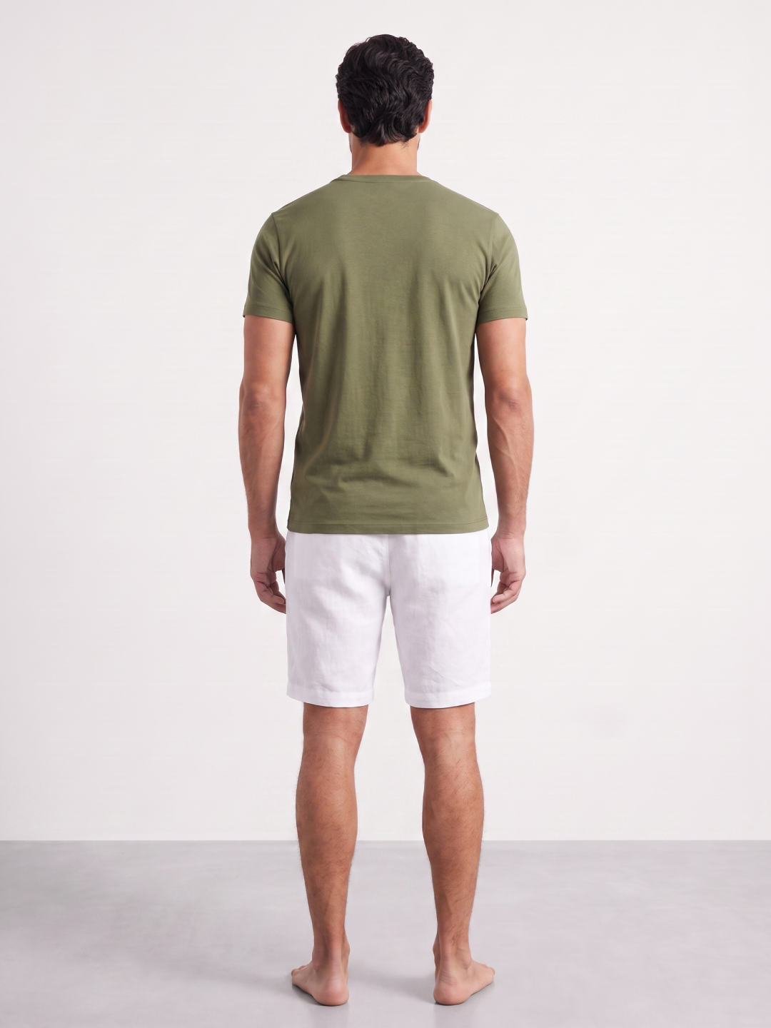 Men's Green 100% Organic Cotton Regular Fit Tshirt