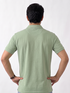 Men's Green 100% Organic Cotton Regular Fit Tshirt