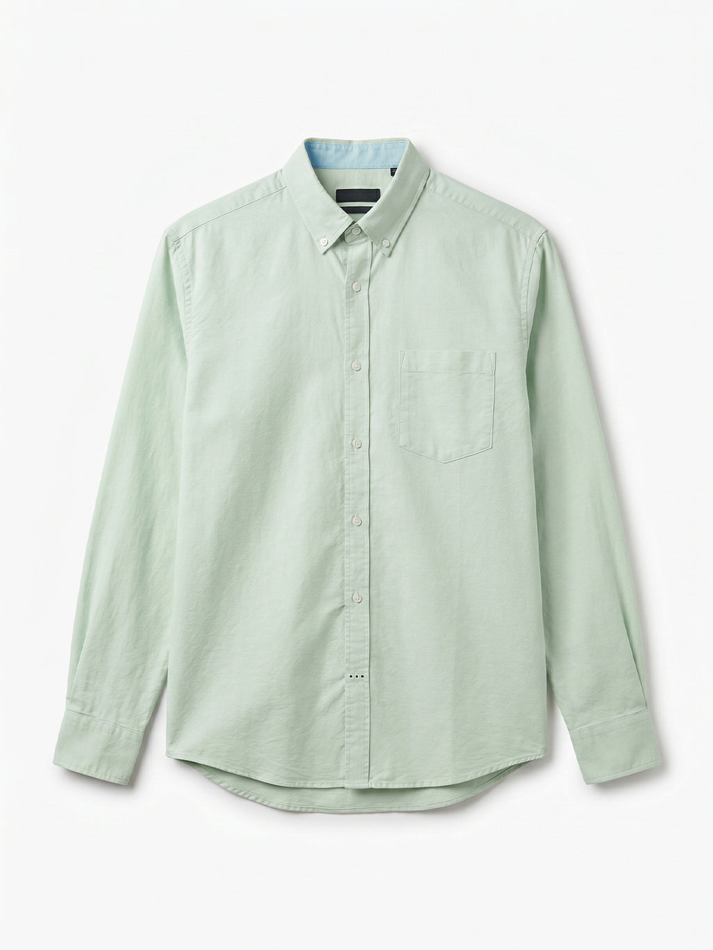 Men's Mint 100% Cotton Regular Fit Shirt