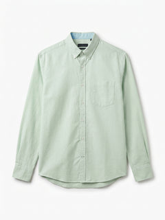 Men's Mint 100% Cotton Regular Fit Shirt