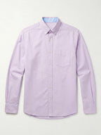Men's Lilac Oxford 100% Cotton Regular Fit Shirt
