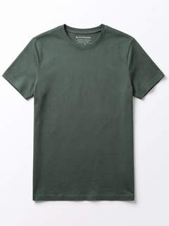Men's 100% Cotton Regular Fit Tshirt Green