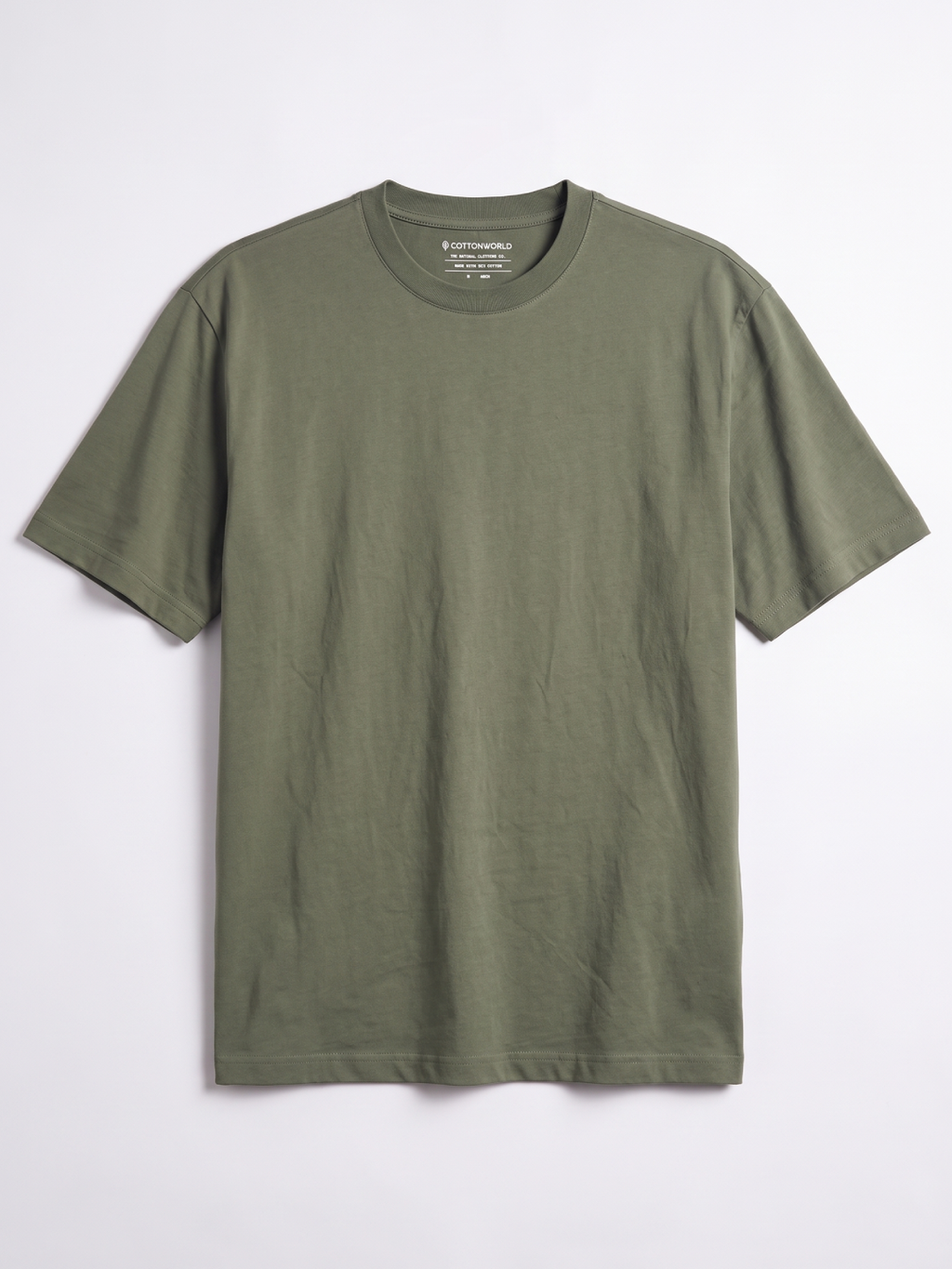 Men's 100% Cotton Relax Fit Tshirt Green