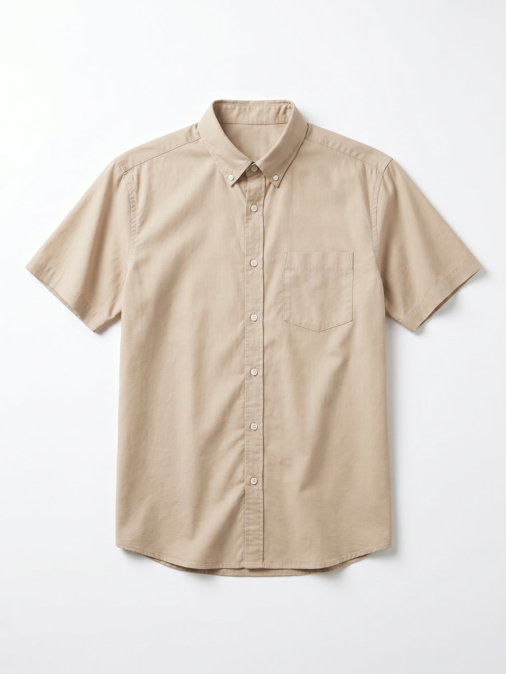 Men's Natural 100% Cotton Regular Fit Shirt