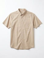 Men's Natural 100% Cotton Regular Fit Shirt