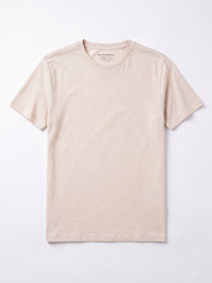 Men's 100% Cotton  Regular Fit Tshirt Natural