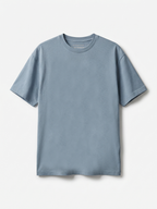 Men's Blue 100% Organic Cotton Regular Fit Tshirt
