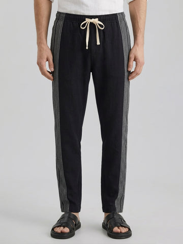 Men’s Cotton Regular Fit Drawstring Pant Black