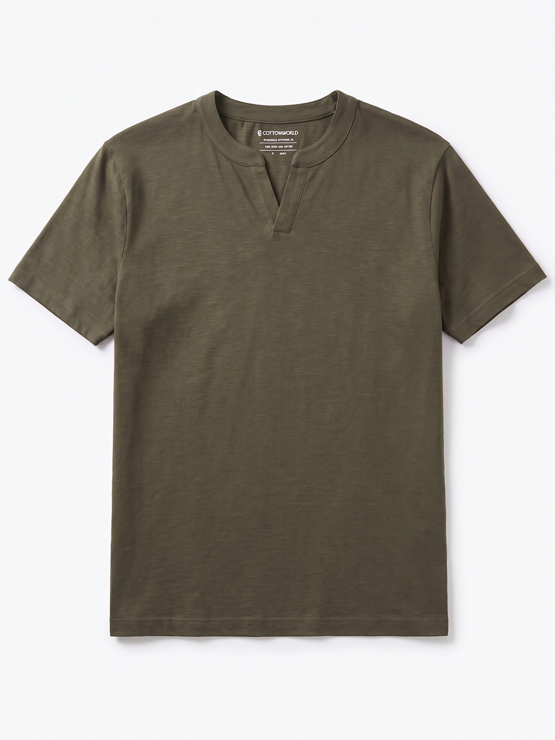 Men's 100% Cotton Relax Fit Tshirt Brown
