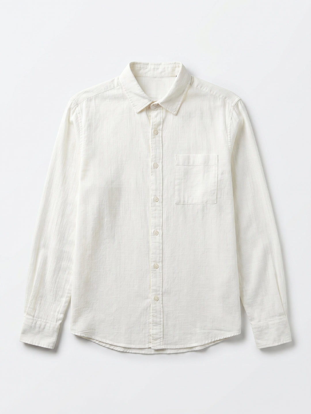 Men's Offwhite 100% Cotton Regular Fit Shirt