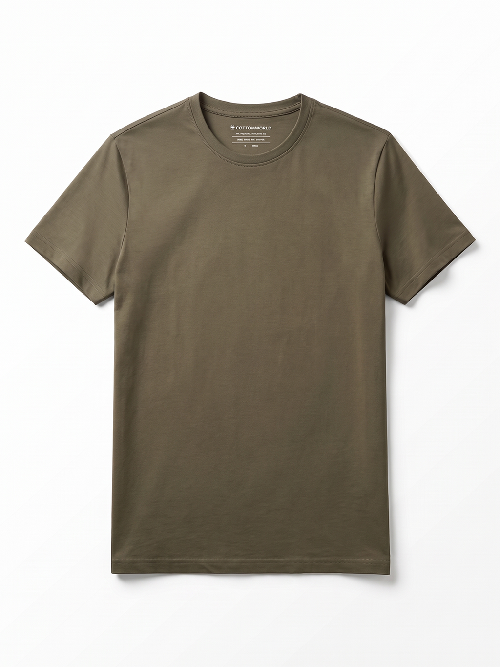 Men's 100% Cotton  Regular Fit Tshirt Brown