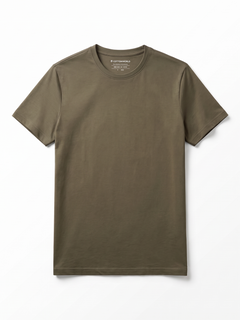 Men's 100% Cotton  Regular Fit Tshirt Brown